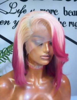 Super Double Drawn Bone Frontal Bob Wig